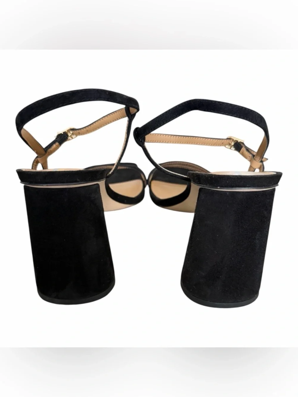 Sam‎ Edelman Black Strappy Block Heel Sandals